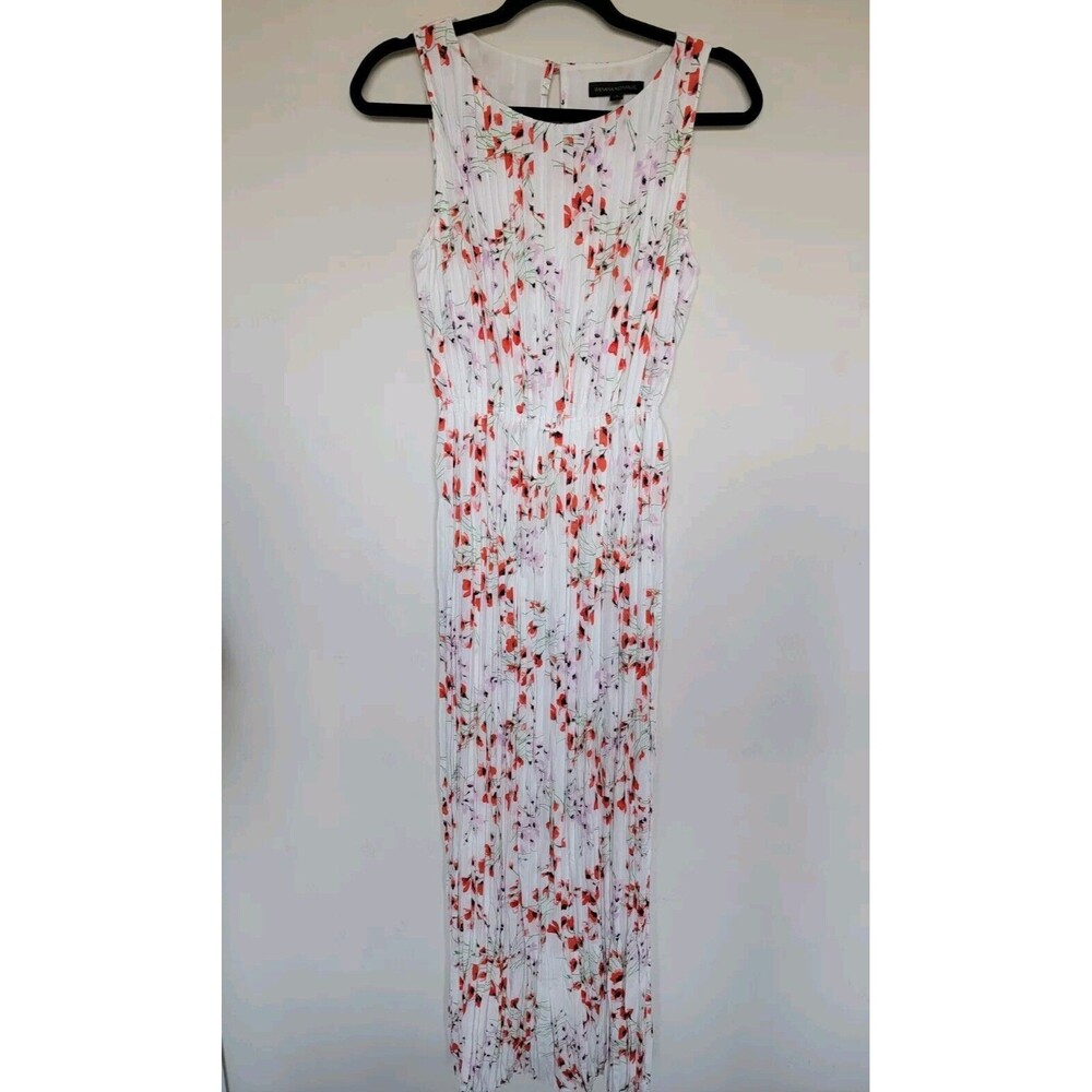 Banana Republic Womens Floral Pleated Maxi Dress Size Small